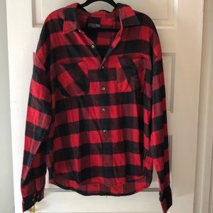 BRAND NEW Red and Black Flannel